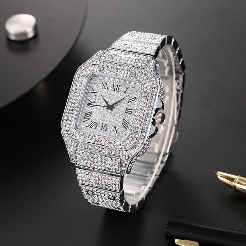 Cartier Watch Tank - Luxe vierkante herenhorloges met stalen band,