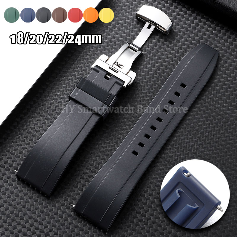 18mm 20mm 22mm 24mm Siliconen  - Suede Strap Watch recensie en prijs